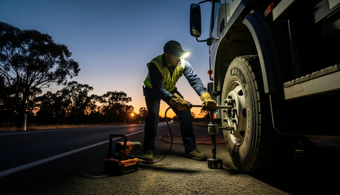 truck tyre repair near me